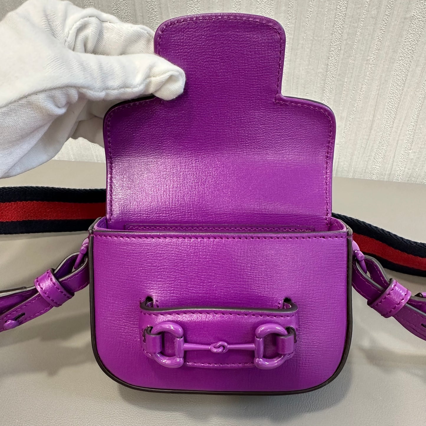 GUCCI Purple Mini Crossbody Bag [Pre-Owned]