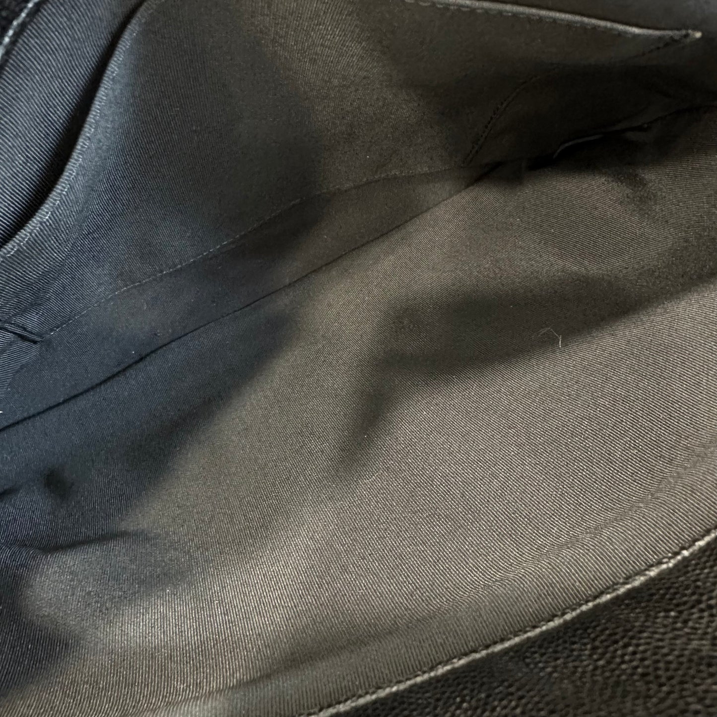 Chanel Black Silver Large Tote Bag [Pre-Owned]