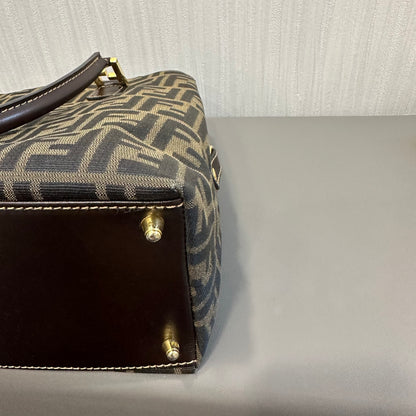 FENDI Zucca Monogram Handbag [Pre-Owned]