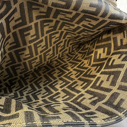 FENDI Zucca Monogram Handbag [Pre-Owned]