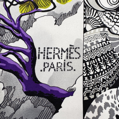 HERMES 90 "Sieste au Paradis" Silk Scarf [Pre-Owned]