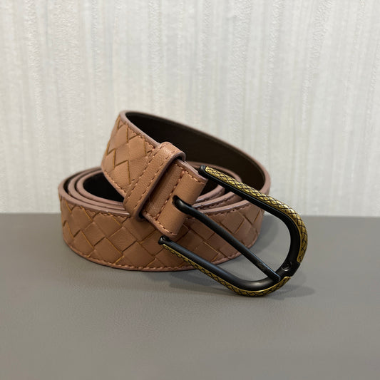Bottega Veneta Intrecciato Leather Belt [Pre-Owned]