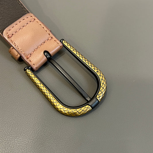 Bottega Veneta Intrecciato Leather Belt [Pre-Owned]