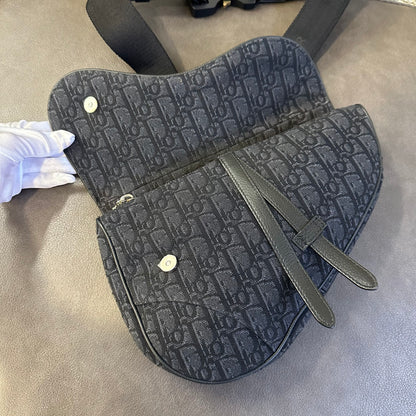 ディオール モノグラム サドルバッグ 【中古】