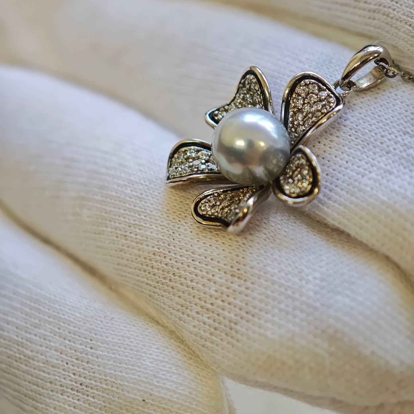 S925 Silver Akoya Pearl Necklace [Pre-Owned]