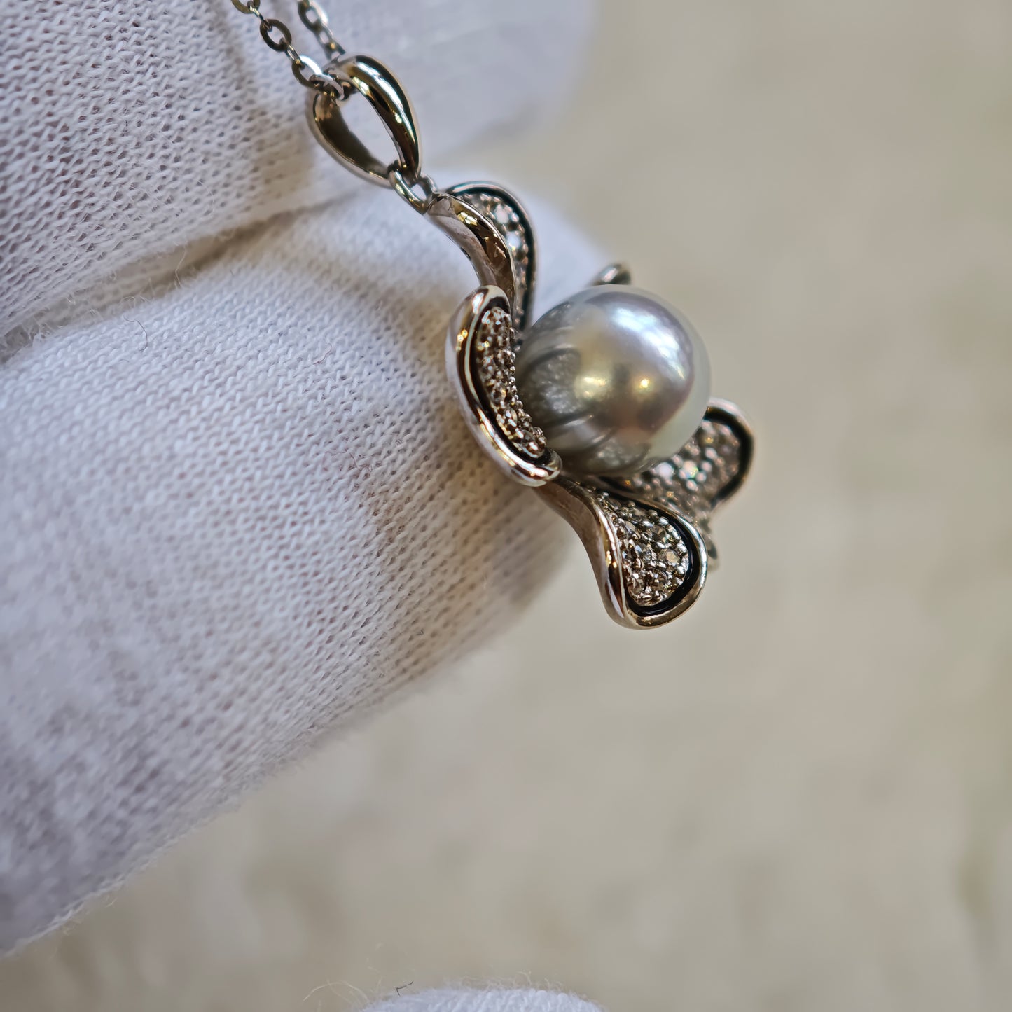 S925 Silver Akoya Pearl Necklace [Pre-Owned]