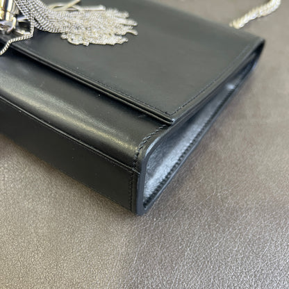 YSL Classic Logo Black Tassel Bag [Pre-Owned]