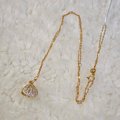 Silver-Gold Plated Akoya Pearl Necklace [Pre-Owned]