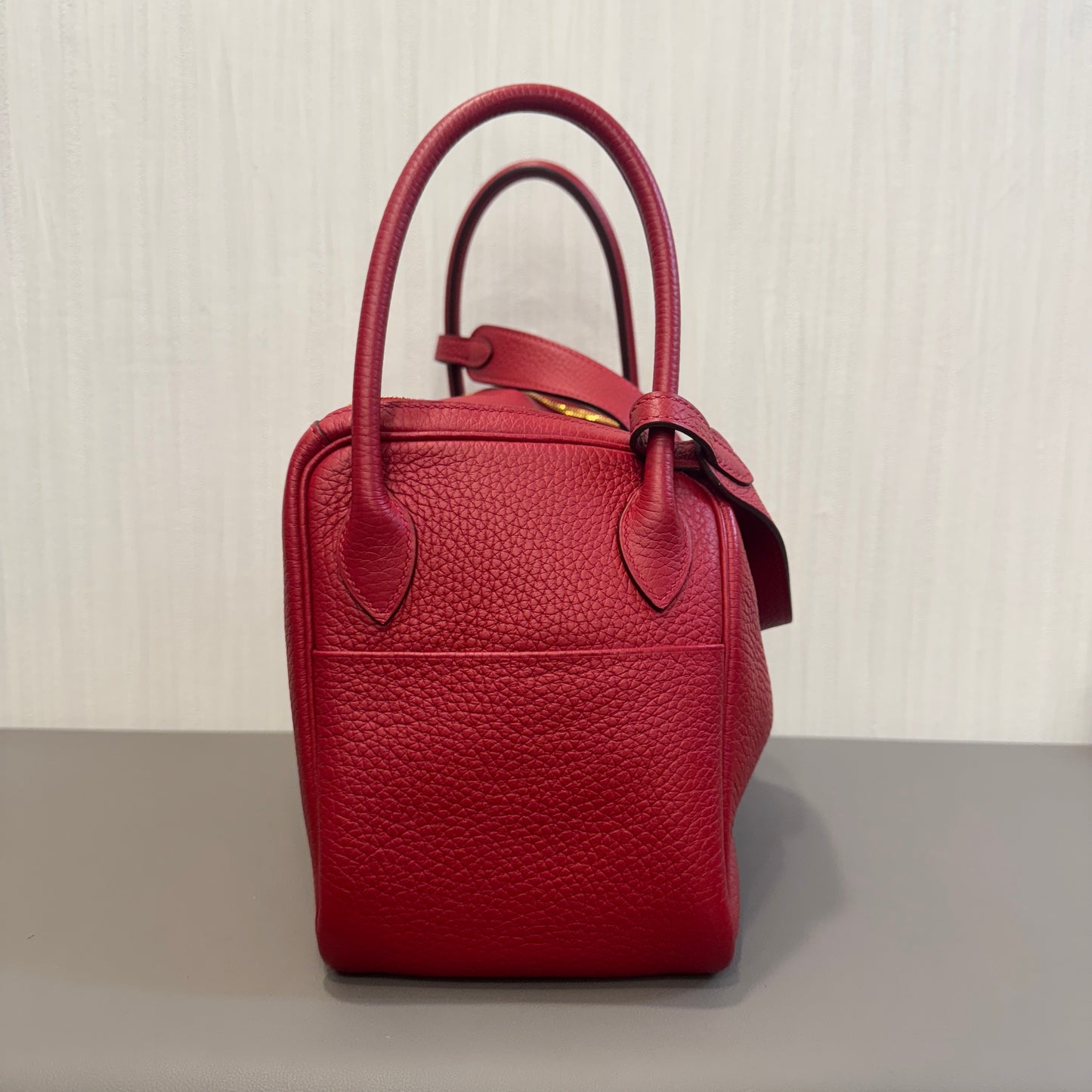 エルメス リンディ 26 レッド ゴールド金具 【中古】