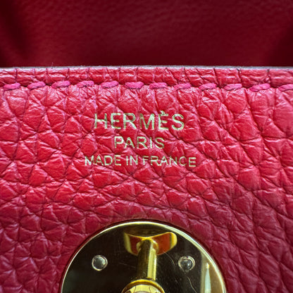 エルメス リンディ 26 レッド ゴールド金具 【中古】