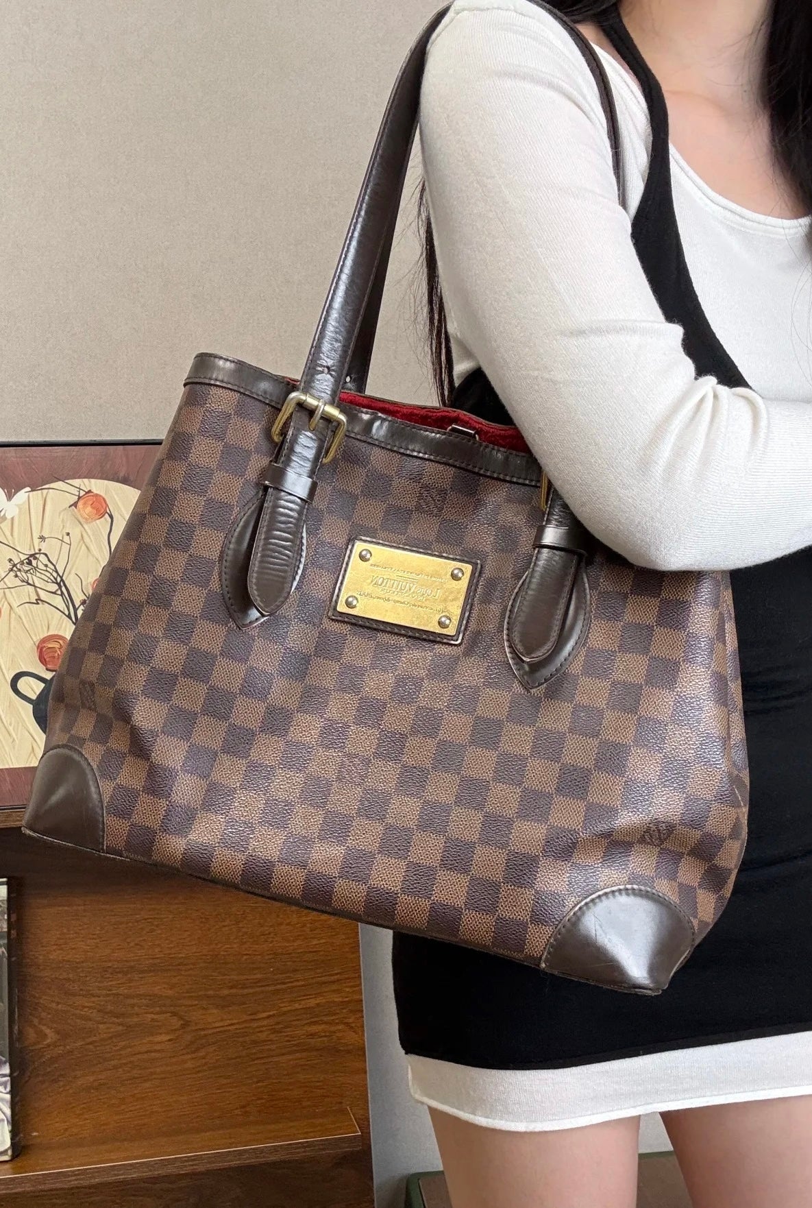 LV Damier Canvas Tote Bag [Pre-Owned]