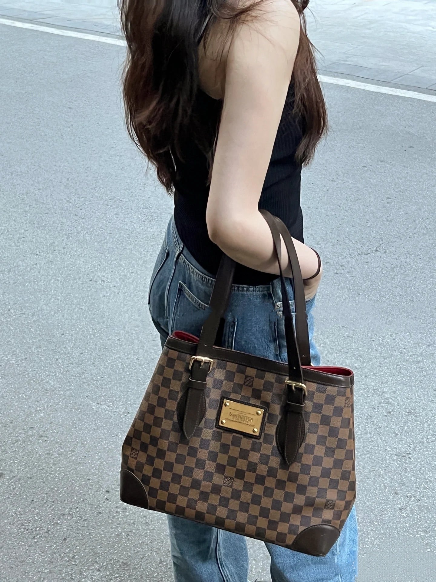 LV Damier Canvas Tote Bag [Pre-Owned]