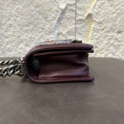 CHANEL Handcrafted Silver Thread Tweed LeBoy Bag [Pre-Owned]