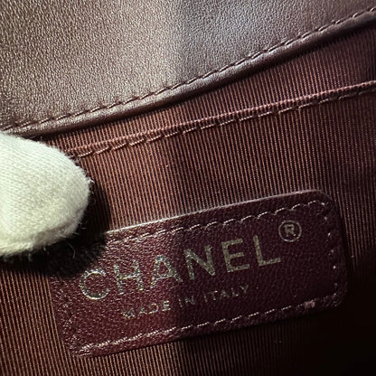 CHANEL Handcrafted Silver Thread Tweed LeBoy Bag [Pre-Owned]