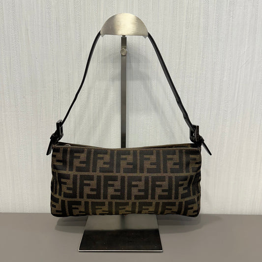 Fendi Monogram Mini Baguette Shoulder Bag [Pre-Owned]