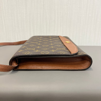 Louis Vuitton Vintage Red Leather Envelope Bag [Pre-Owned]