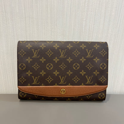 Louis Vuitton Vintage Red Leather Envelope Bag [Pre-Owned]