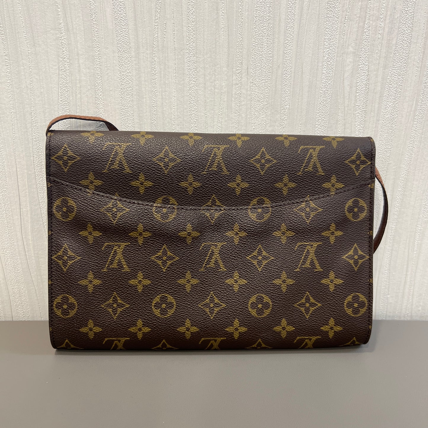 Louis Vuitton Vintage Red Leather Envelope Bag [Pre-Owned]