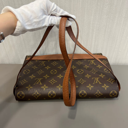 Louis Vuitton Vintage Red Leather Envelope Bag [Pre-Owned]