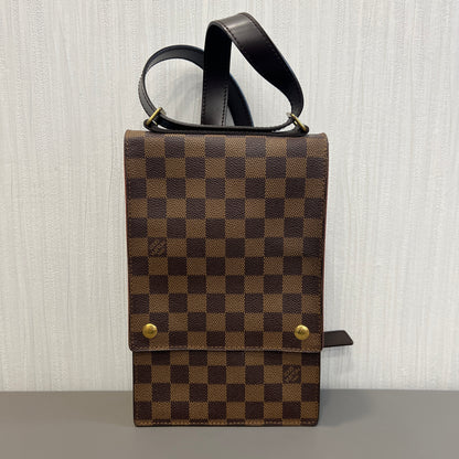 Louis Vuitton Damier Canvas Vertical Messenger Bag [Pre-Owned]