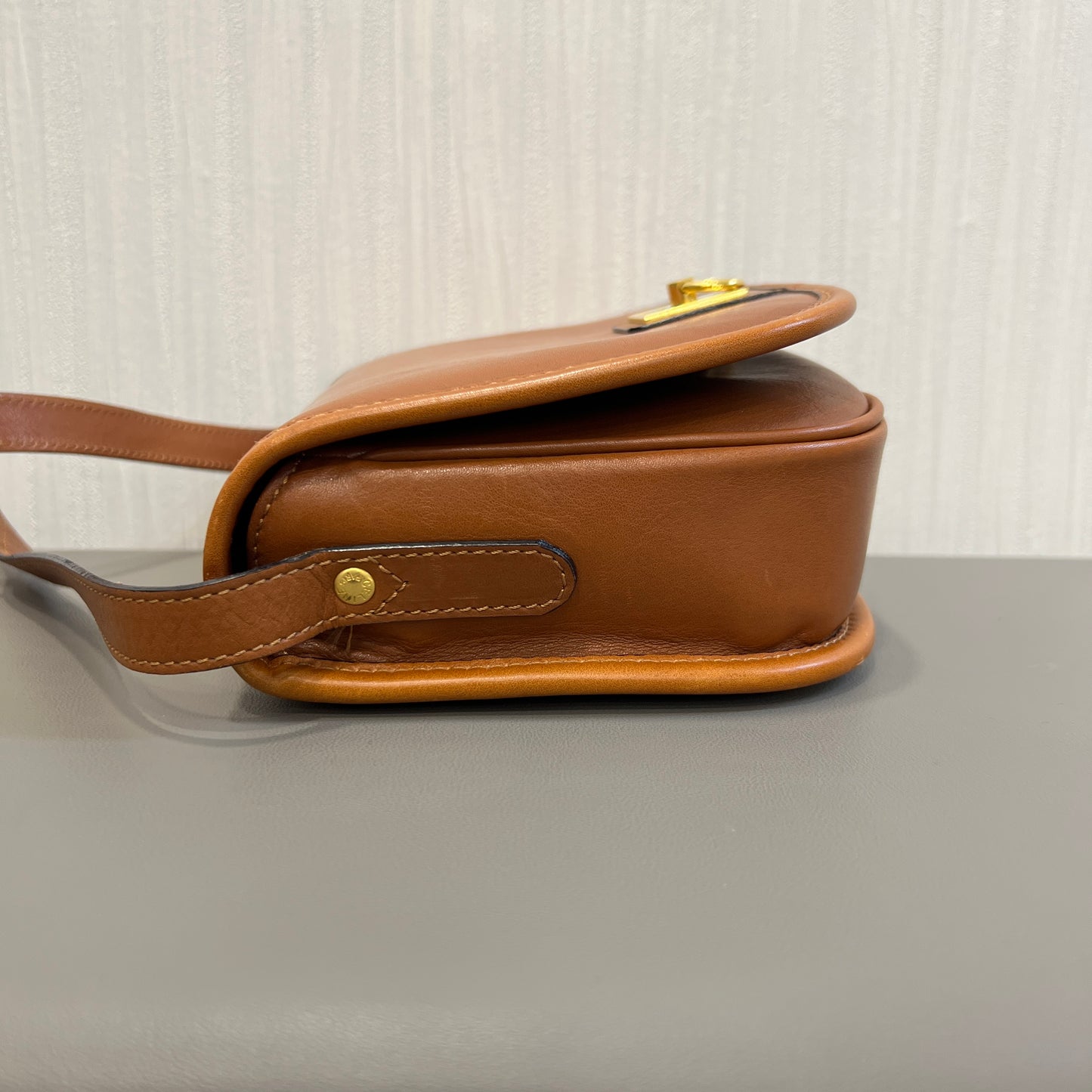CELINE Caramel Calfskin Pumpkin bobby Bag [Pre-Owned]