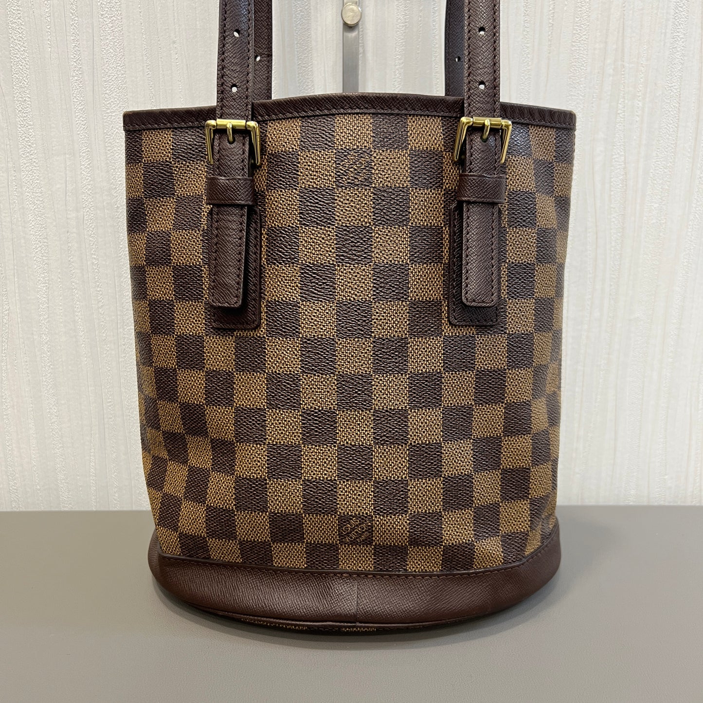 LV ダミエ バケットバッグ【中古】