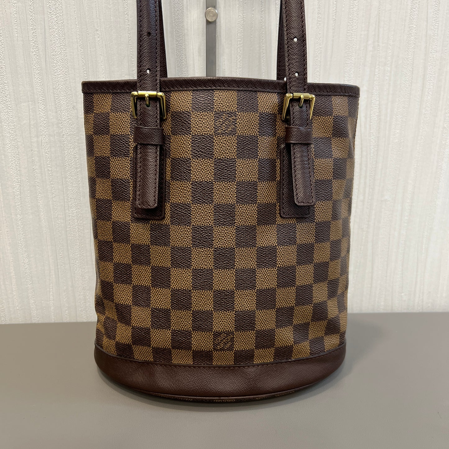 LV ダミエ バケットバッグ【中古】