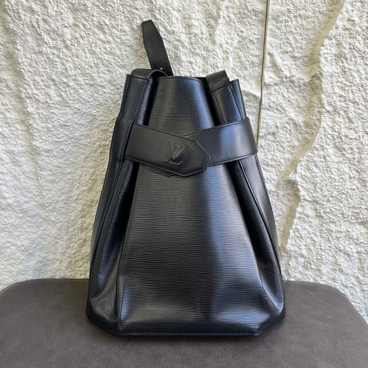 LV Black Epi Octagonal Bucket Bag [Pre-Owned]