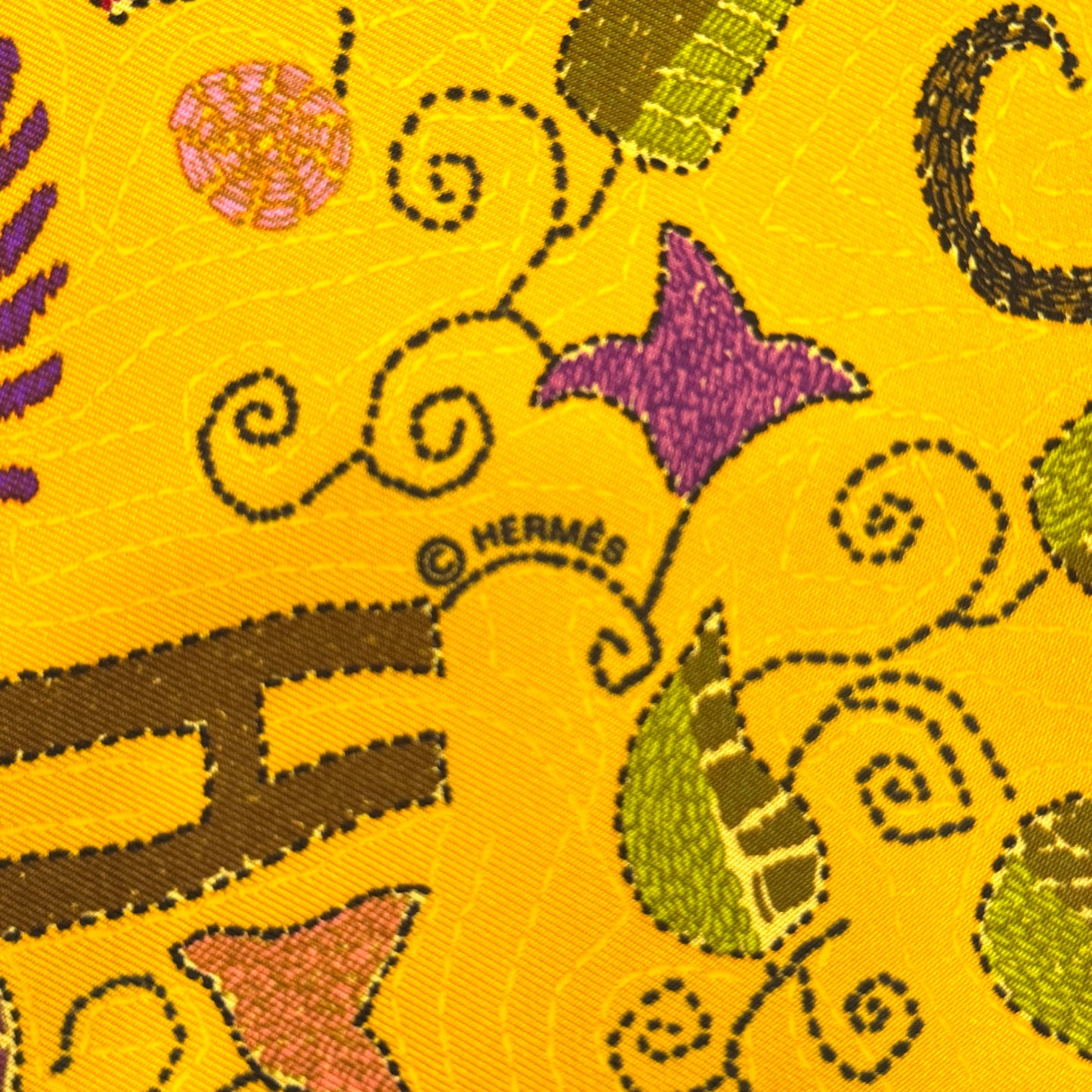 爱马仕 90 “Carre Kantha” 丝巾 [二手]