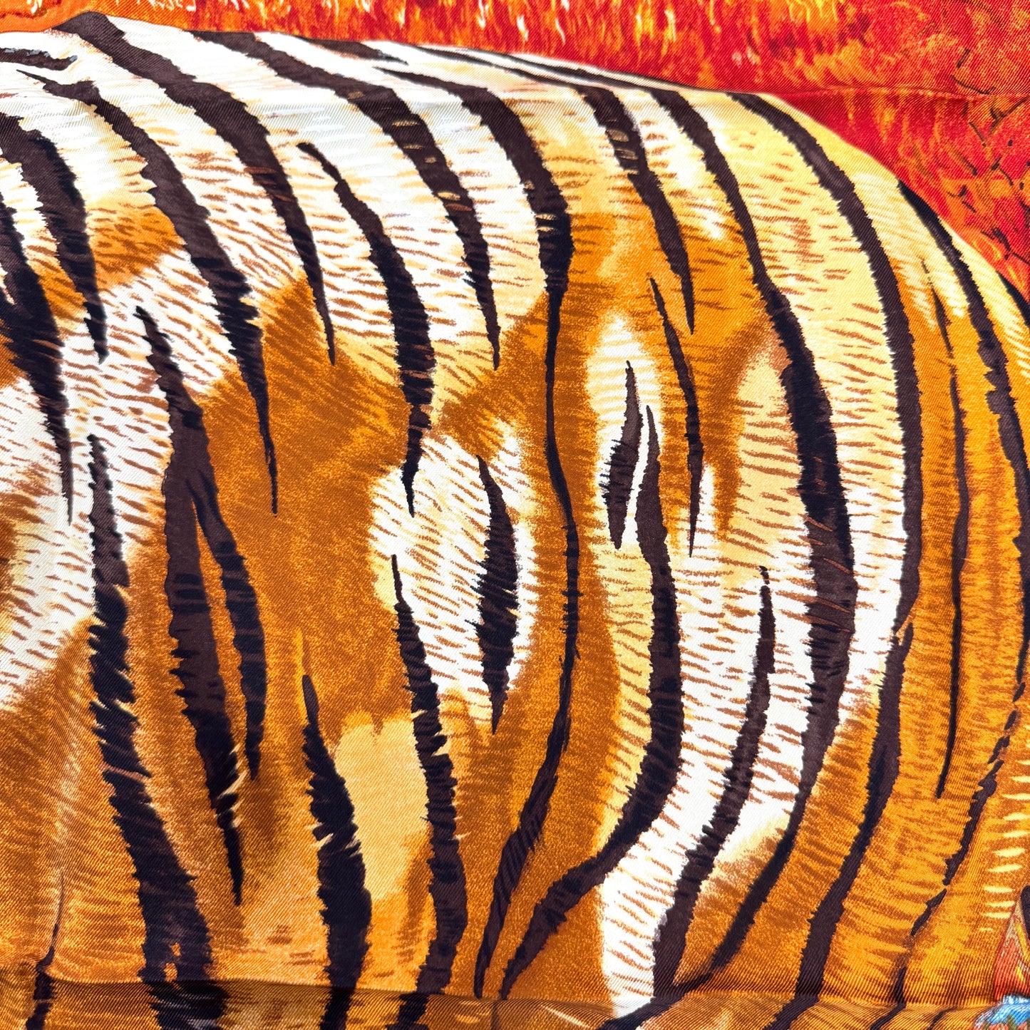 爱马仕 90 “Tiger Du Bengale”丝巾 [二手]