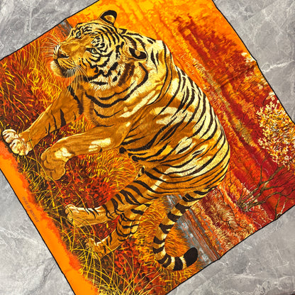 爱马仕 90 “Tiger Du Bengale”丝巾 [二手]