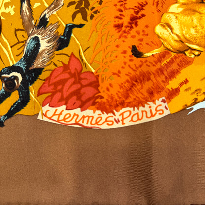 HERMÈS 90 Scarf "Africa" [Pre-Owned]