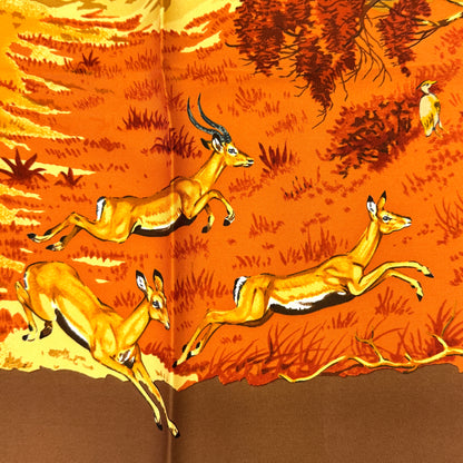 HERMÈS 90 Scarf "Africa" [Pre-Owned]