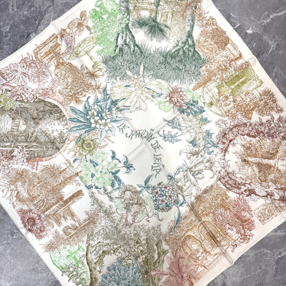 HERMÈS 90 Scarf "Leila'S Garden" [Pre-Owned]