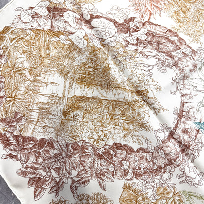 HERMÈS 90 Scarf "Leila'S Garden" [Pre-Owned]