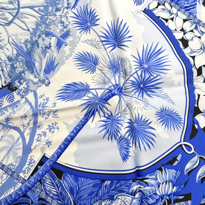 HERMES 90 "Aloha" Silk Scarf [Pre-Owned]