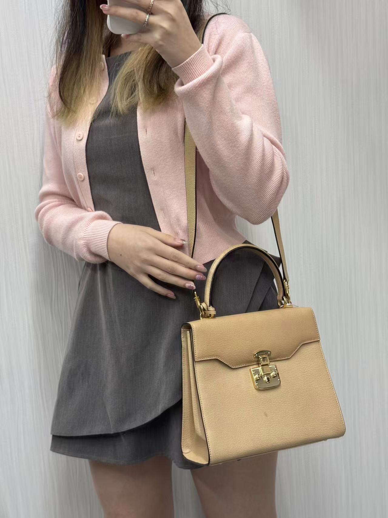 グッチ トップハンドル ショルダーバッグ【中古】