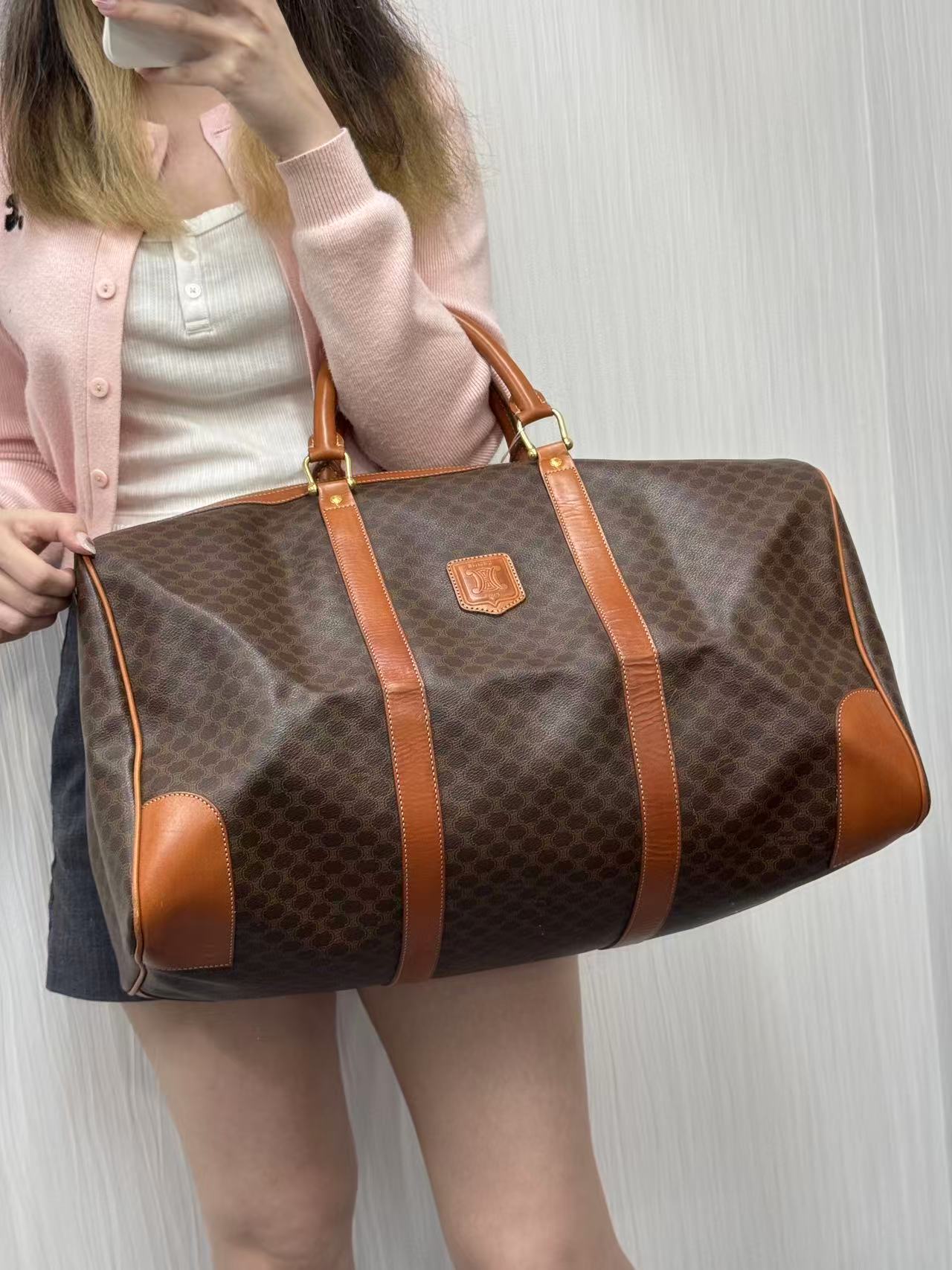 Celine Macadam Boston Travel Bag [Pre-Owned]