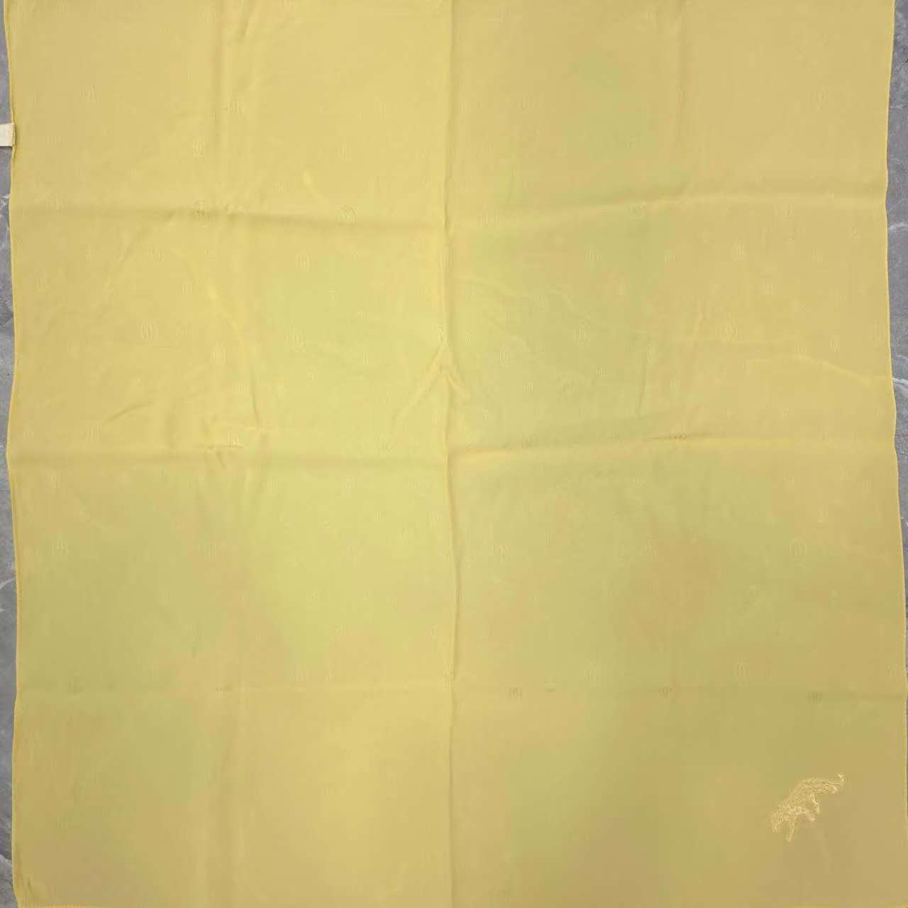 Cartier 100% Silk Square Scarf [Pre-Owned]