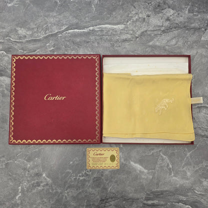 Cartier 100% Silk Square Scarf [Pre-Owned]