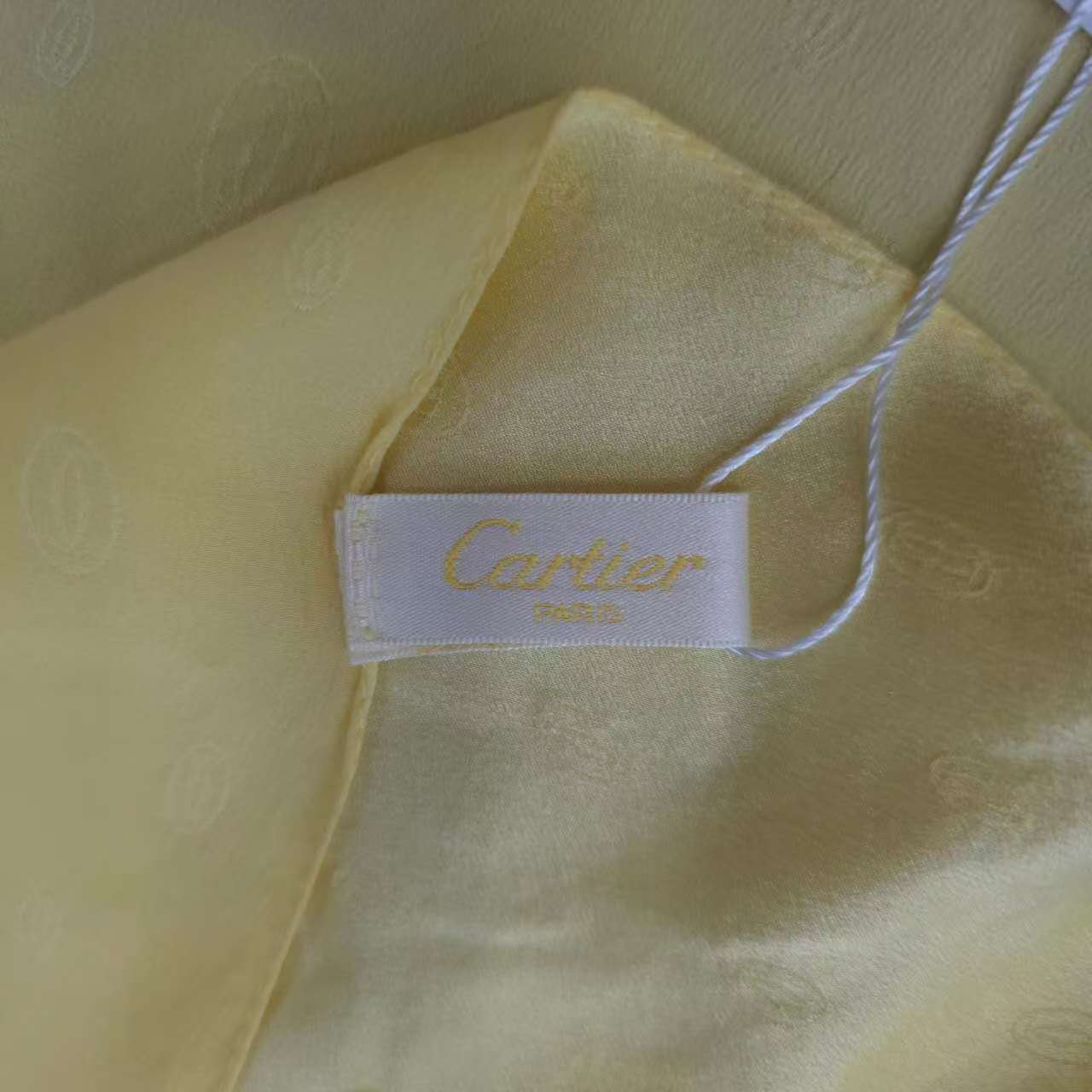 Cartier 100% Silk Square Scarf [Pre-Owned]