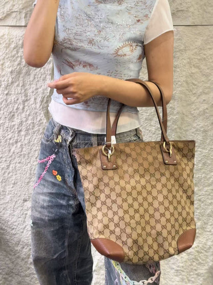 Gucci Monogram Tote Bag [Pre-Owned]