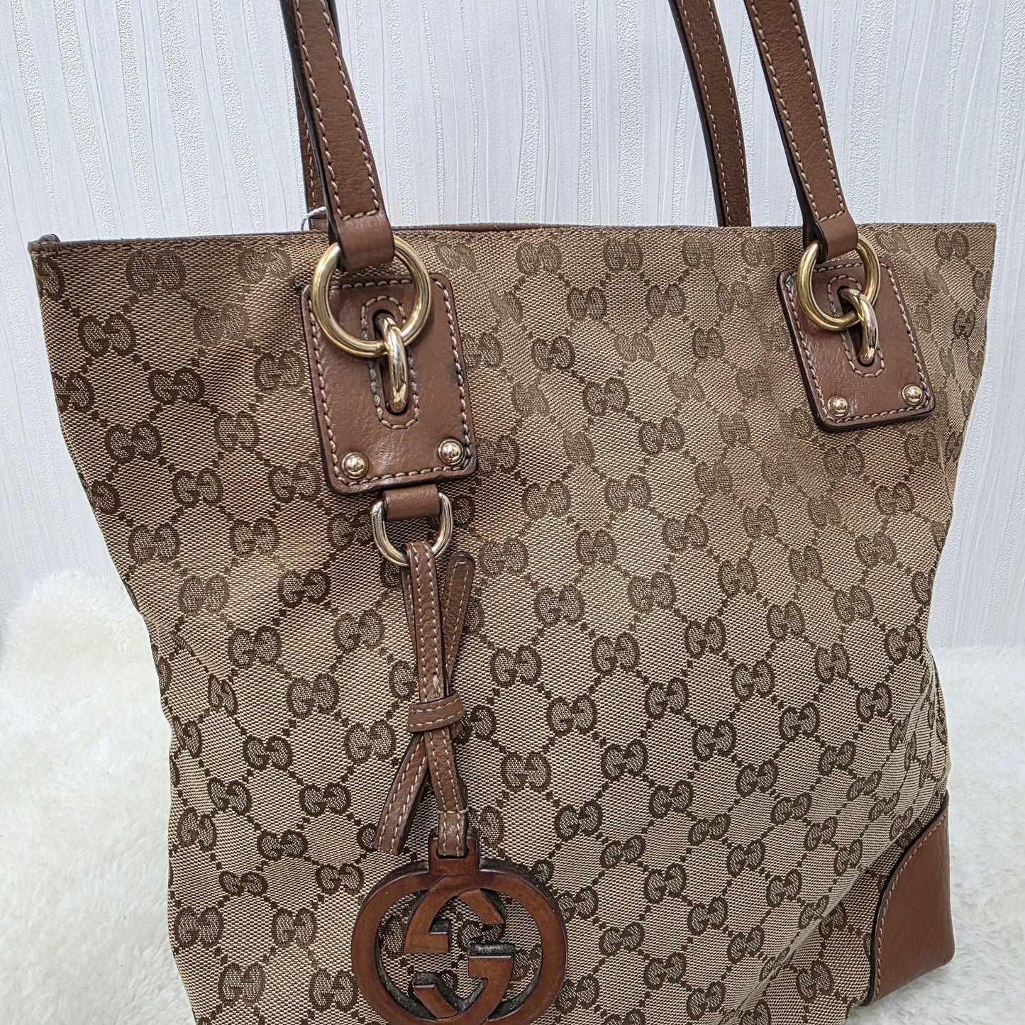 Gucci Monogram Tote Bag [Pre-Owned]