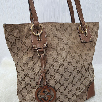 Gucci Monogram Tote Bag [Pre-Owned]