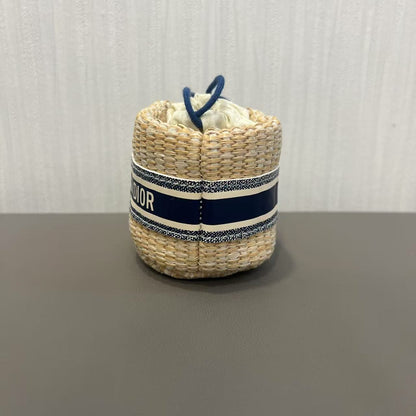 Dior Wicker Mini Bucket Bag [Pre-Owned]