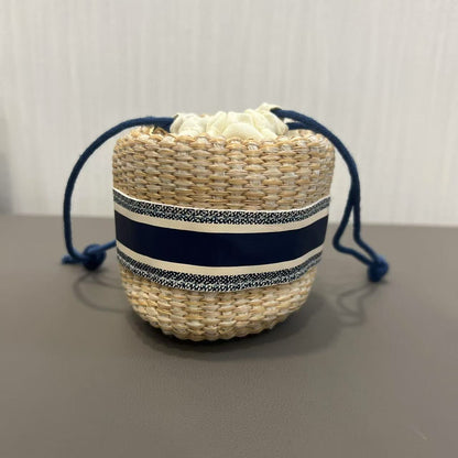 Dior Wicker Mini Bucket Bag [Pre-Owned]
