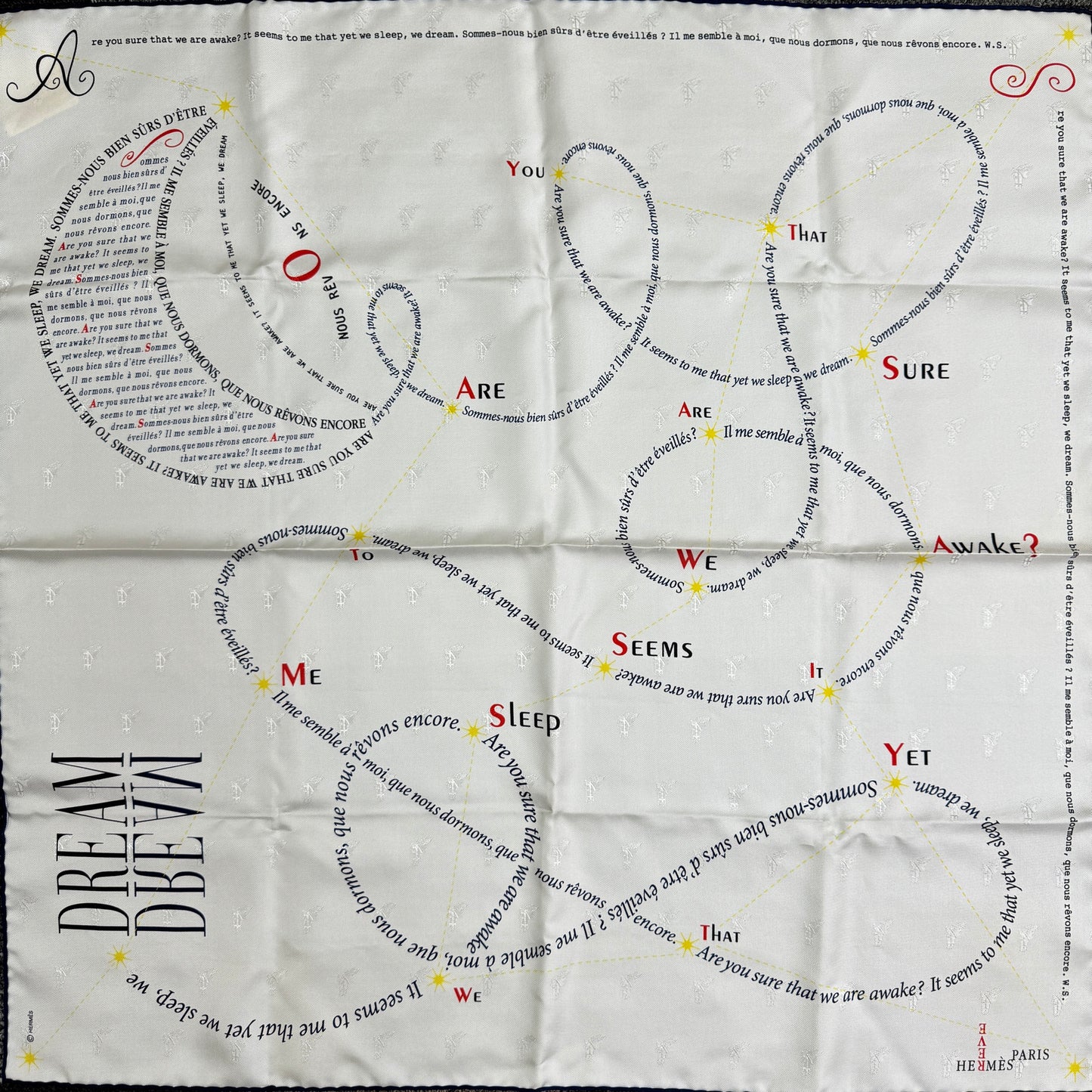 エルメス 70 "Rêve" スカーフ【中古】