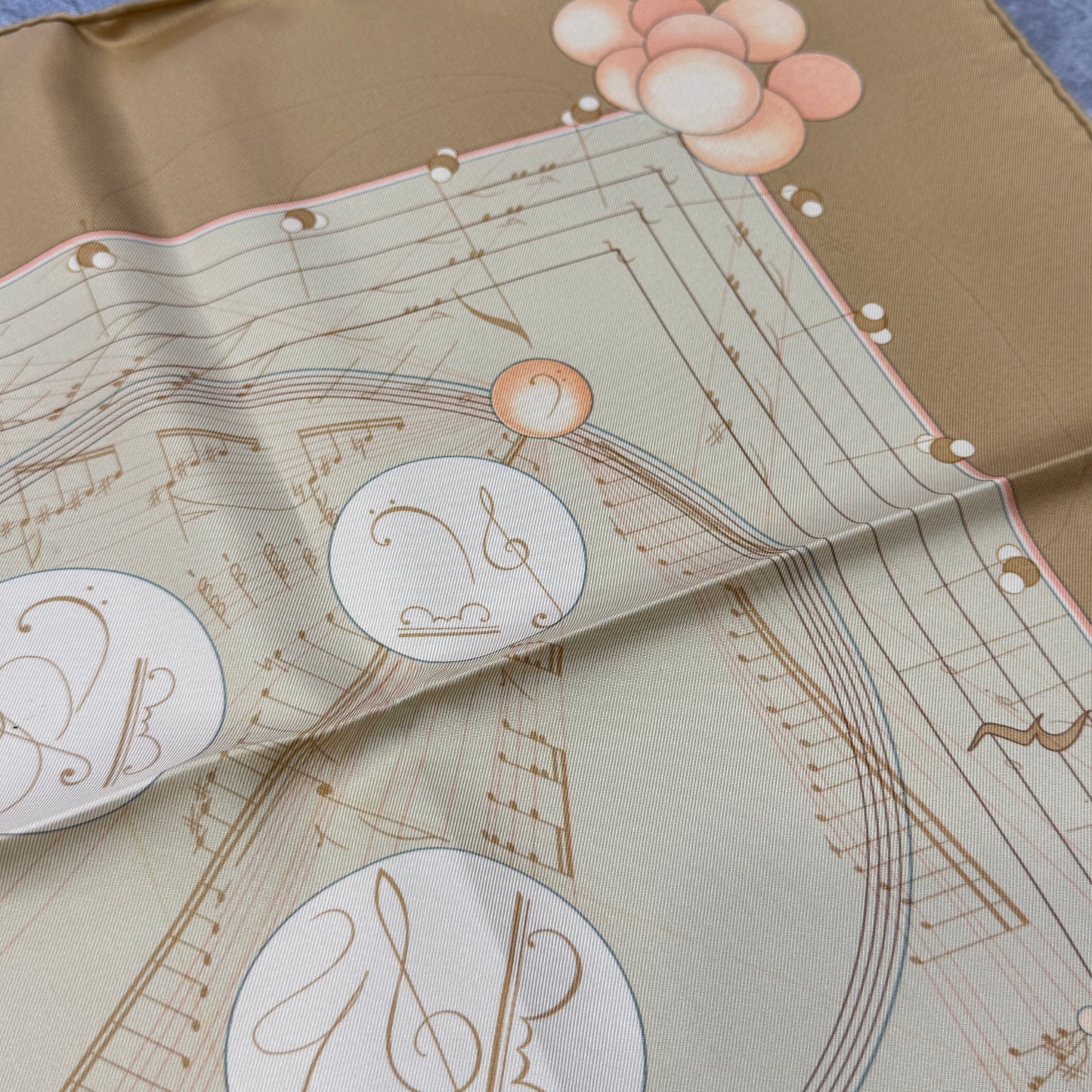 エルメス 90 「La Musique des Spheres」 スカーフ【中古】