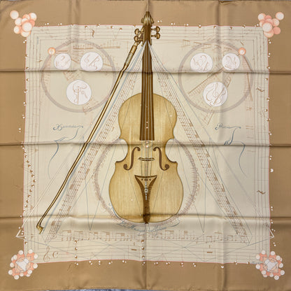 エルメス 90 「La Musique des Spheres」 スカーフ【中古】