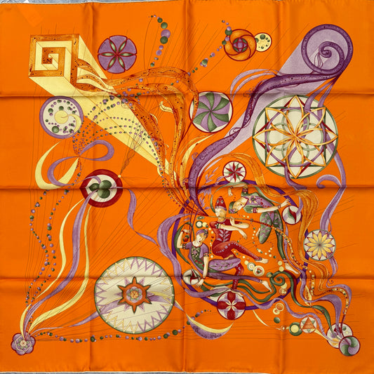 HERMÈS 90 "LA DANSE DU COSMOS" Scarf [Pre-Owned]